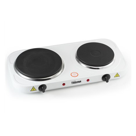 Tristar | Free standing table hob | KP-6245 | Number of burners/cooking zones 2 | Rotary | White | Electric - 2